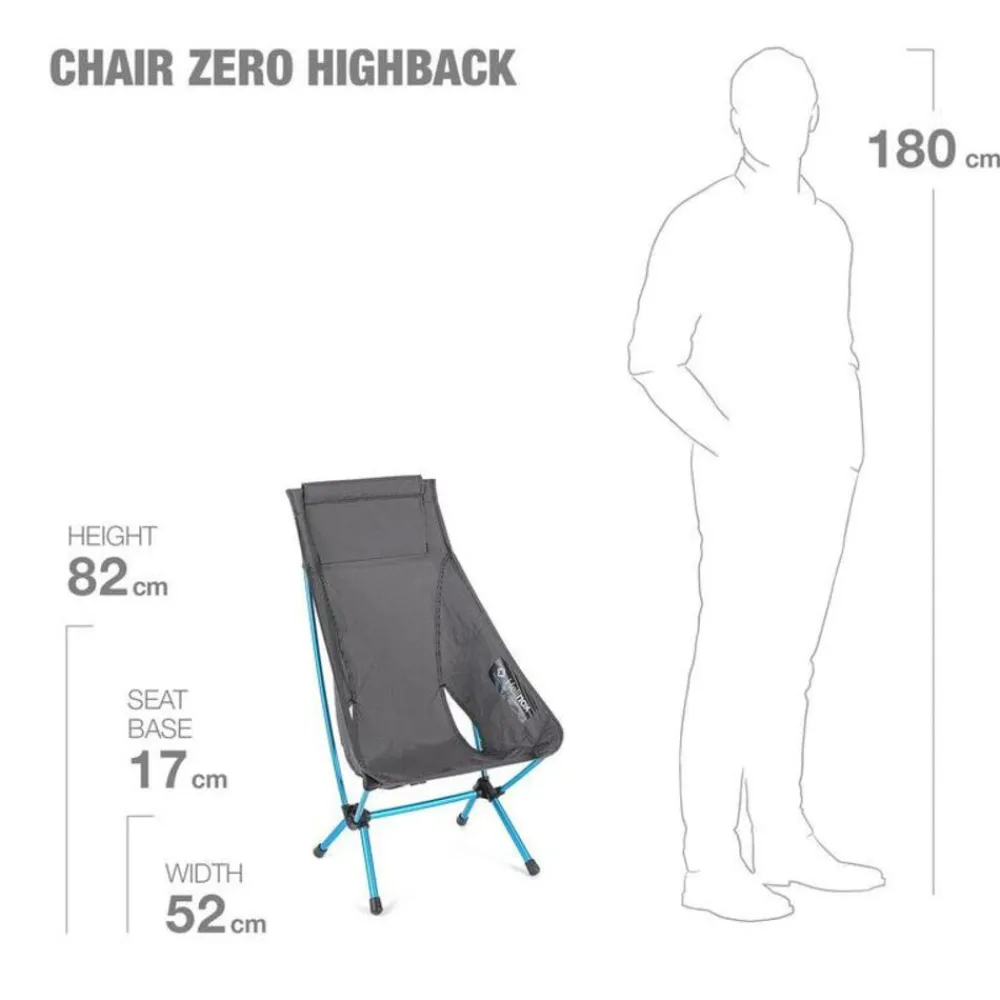 Helinox Kampeermeubels|Chair Zero high back black