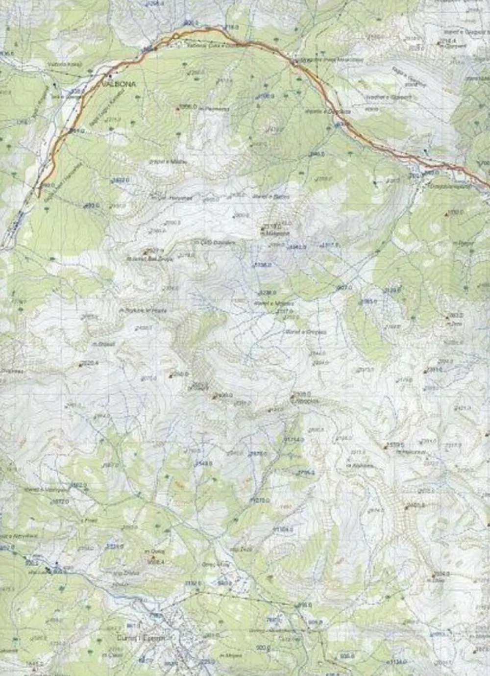 Huber Verlag Balkan, Griekenland & Cyprus|Wandelkaart Albanië Noord