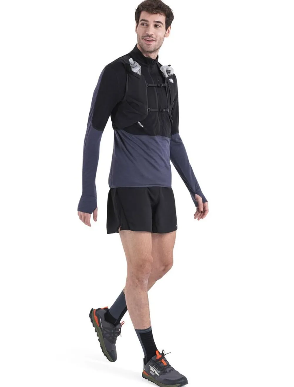 Heren Icebreaker Vesten|M Merino 200 Realfleece Descender LS Half Zip