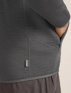 Heren Icebreaker Vesten|M Merino 400 RealFleece Descender LS Zip
