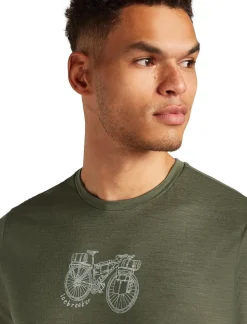 Heren Icebreaker Shirts Heren|M Merino 150 Tech Lite ss Tee Adventure Ride