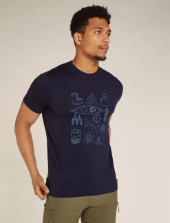 Heren Icebreaker Shirts Heren|M Merino 150 Tech Lite SS T Camp Ess