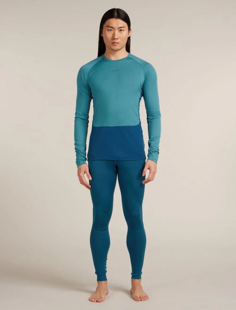 Heren Icebreaker Ondergoed Heren|M Merino 200 ZoneKnit LS Crewe