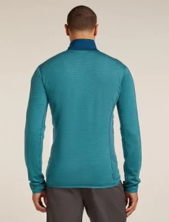 Heren Icebreaker Vesten|M Merino Blend 300 RealFleece Descender LS Zip