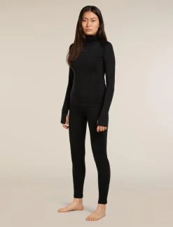 DAMES Icebreaker Truien|Ondergoed Dames|W 300 MerinoFine Polar LS Roll Neck