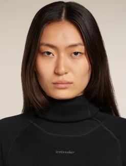 DAMES Icebreaker Truien|Ondergoed Dames|W 300 MerinoFine Polar LS Roll Neck