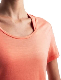 DAMES Icebreaker Shirts Dames|W Merino 125 Cool-lite Sphere III SS scoop