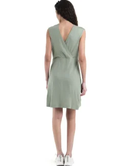 DAMES Icebreaker Rokjes & Jurken|W Merino 200 Granary Sleeveless V Neck Dress