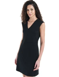 DAMES Icebreaker Rokjes & Jurken|W Merino 200 Granary Sleeveless V Neck Dress