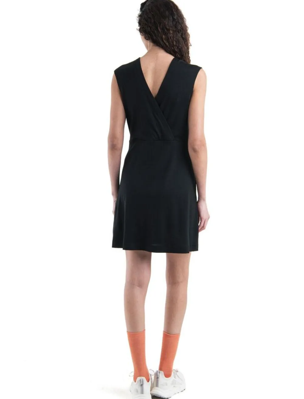 DAMES Icebreaker Rokjes & Jurken|W Merino 200 Granary Sleeveless V Neck Dress
