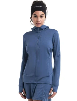 DAMES Icebreaker Vesten|W Merino 260 Quantum IV LS zip hoodie