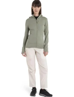 DAMES Icebreaker Vesten|W Merino 260 Quantum IV LS zip hoodie