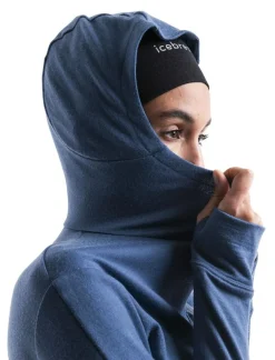 DAMES Icebreaker Vesten|W Merino 260 Quantum IV LS zip hoodie
