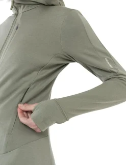 DAMES Icebreaker Vesten|W Merino 260 Quantum IV LS zip hoodie