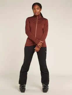 DAMES Icebreaker Vesten|W Merino 260 Quantum IV LS Zip