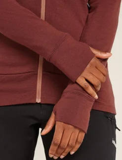 DAMES Icebreaker Vesten|W Merino 260 Quantum IV LS Zip