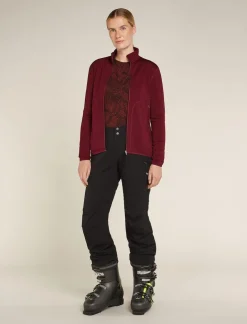 DAMES Icebreaker Vesten|W Merino 560 Realfleece Element II LS Z