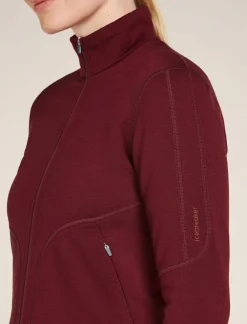 DAMES Icebreaker Vesten|W Merino 560 Realfleece Element II LS Z