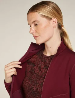 DAMES Icebreaker Vesten|W Merino 560 Realfleece Element II LS Z
