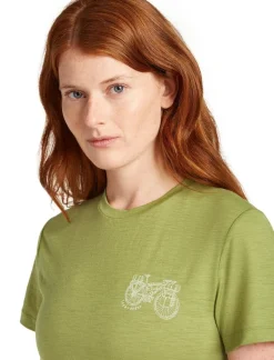 DAMES Icebreaker Shirts Dames|W Merino 150 Tech Lite ss Tee Adventure Ride