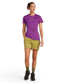 DAMES Icebreaker Shirts Dames|W Merino 150 Tech Lite ss Tee Sparkling Stars