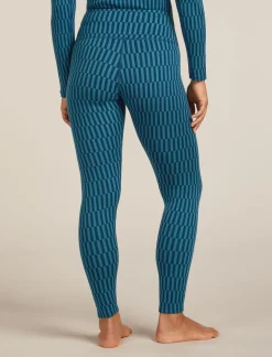 DAMES Icebreaker Ondergoed Dames|W Merino 260 Tech Vertex High Rise Leggings Snow G