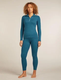 DAMES Icebreaker Ondergoed Dames|W Merino 260 Tech Vertex High Rise Leggings Snow G