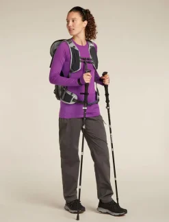 DAMES Icebreaker Shirts Dames|W Merino 125 ZoneKnit LS Crewe