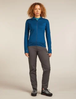 DAMES Icebreaker Vesten|W Merino Blend 300 RealFleece Descender LS Zip