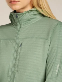 DAMES Icebreaker Vesten|W Merino Blend 300 RealFleece™ Descender LS Zip Ho