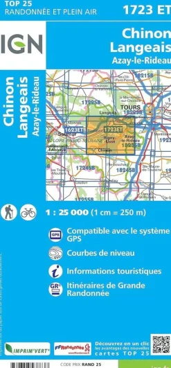 IGN Frankrijk|1723ET Chinon Langeais