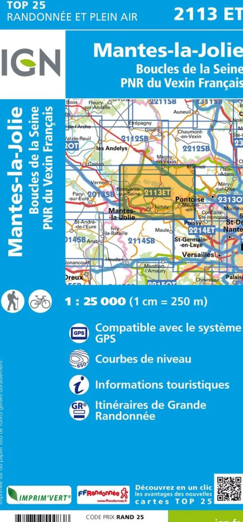 IGN Frankrijk|2113ET Mantes-la-Jolie