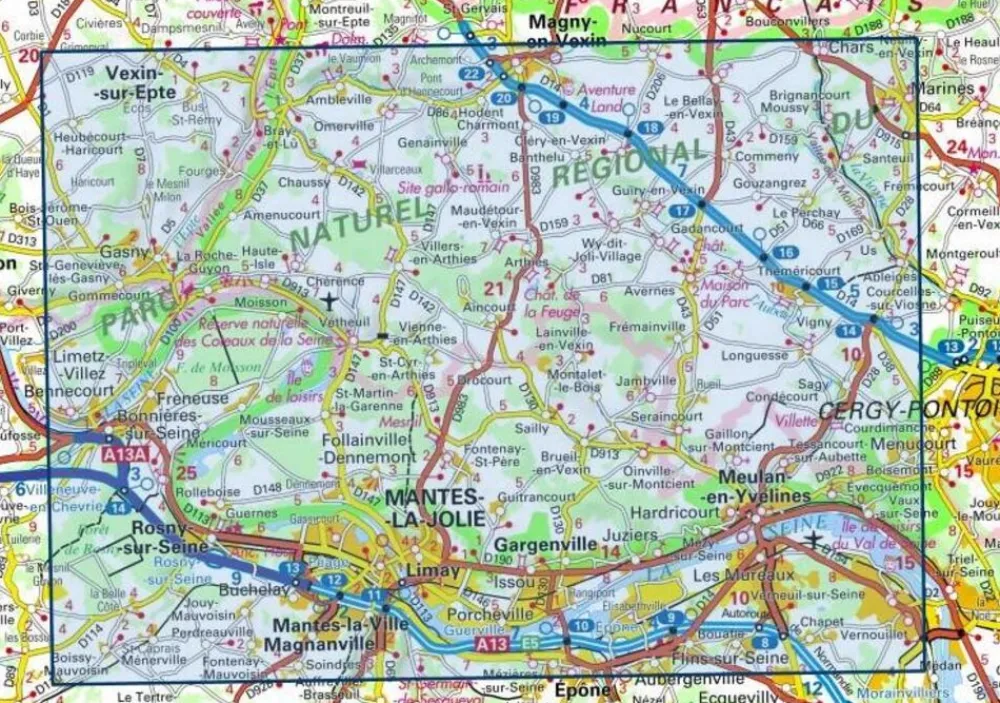 IGN Frankrijk|2113ET Mantes-la-Jolie