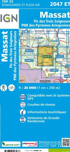 IGN Frankrijk|2047ET Massat Pic des Trois Seeurs