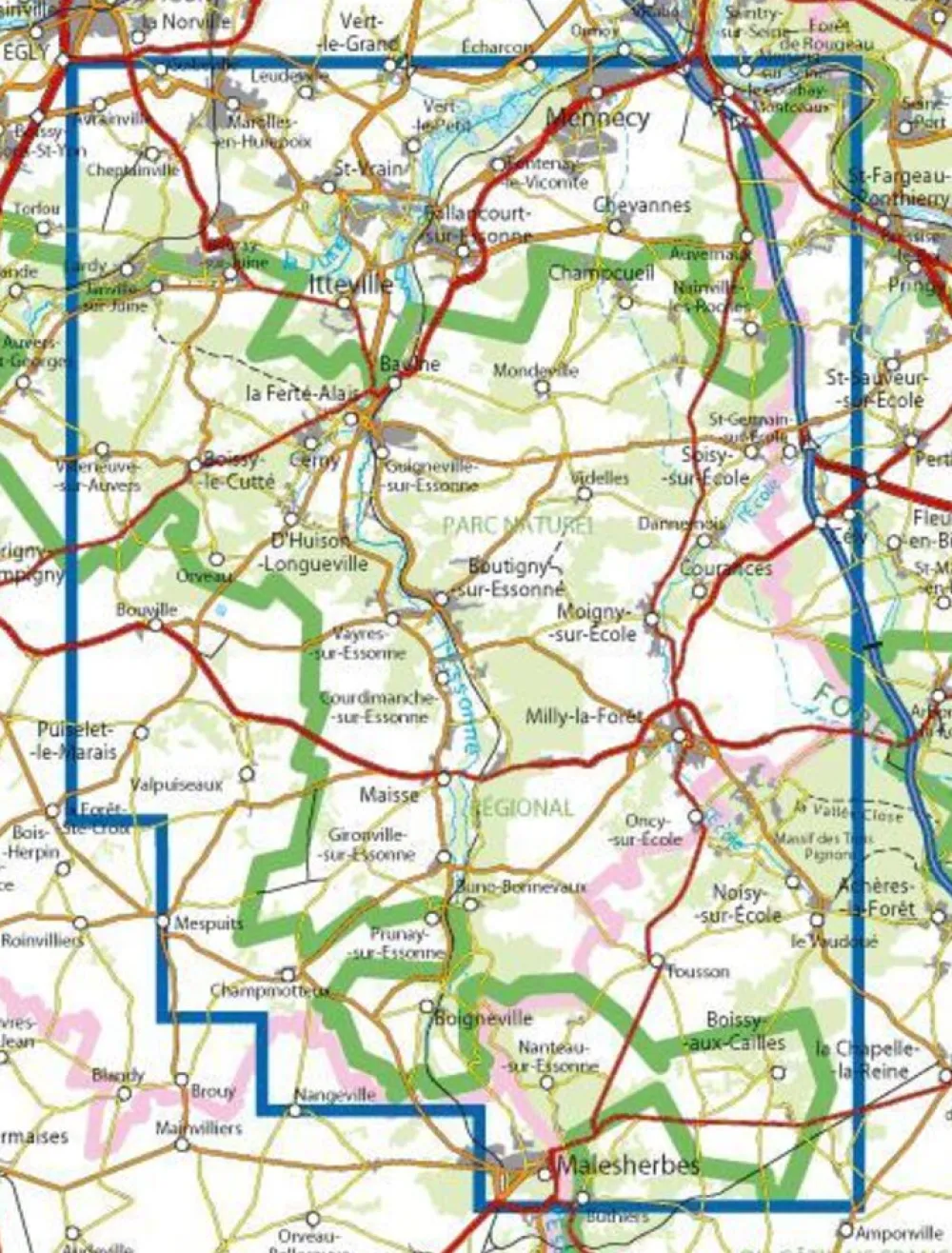 IGN Frankrijk|2316ET Milly-la-Forêt Malesherbes