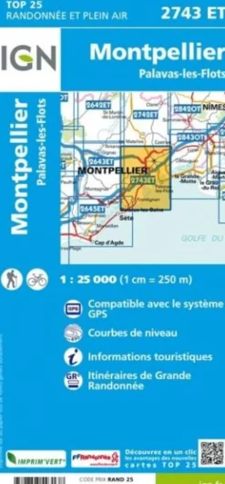 IGN Frankrijk|2743ET Montpellier Palavas-les-Flots