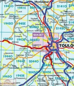 IGN Frankrijk|2043ET Toulouse