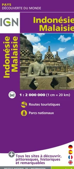 IGN Zuidoost-Azië|Indonesie / Maleisie wegenkaart 1:2m