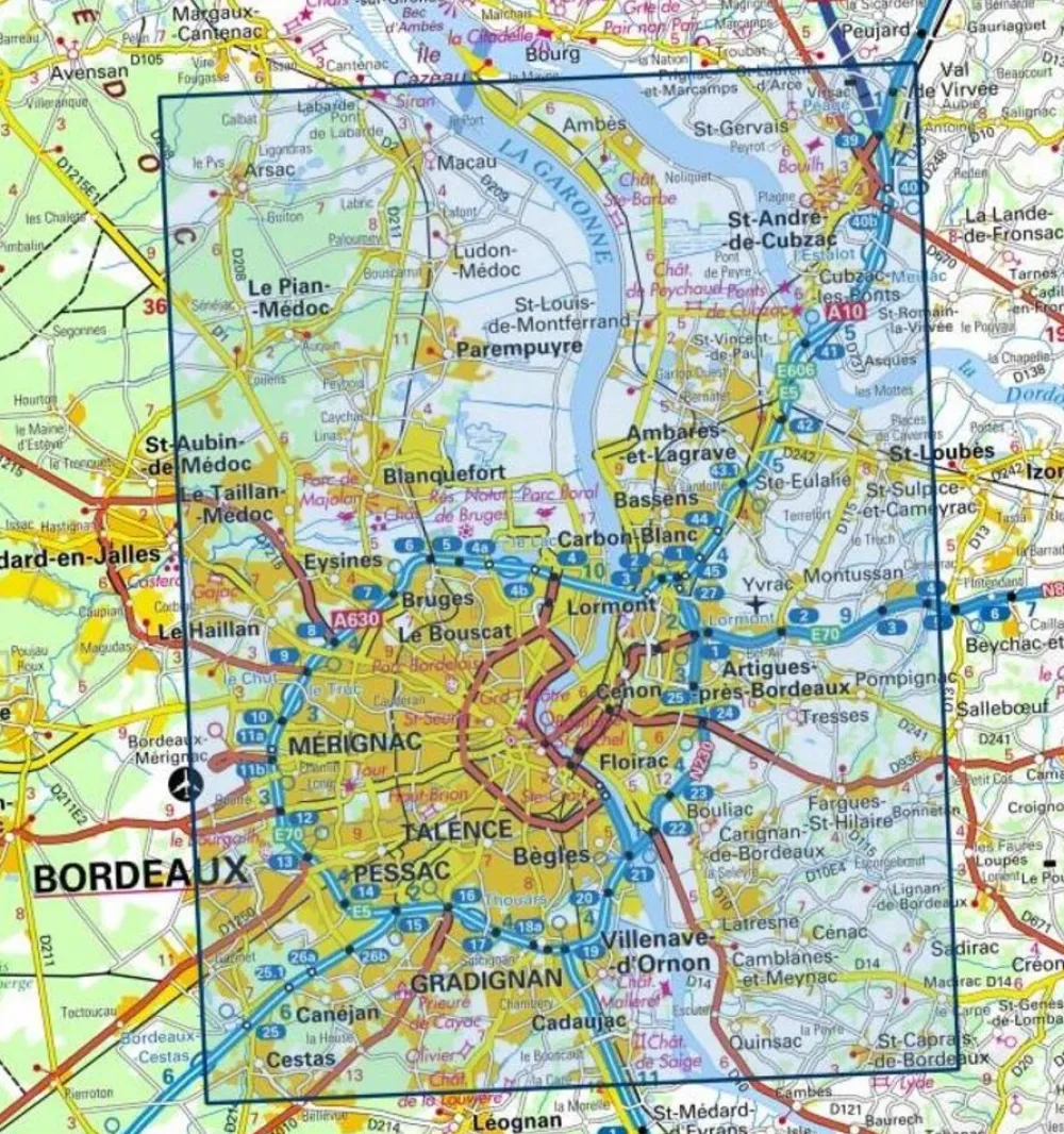 IGN Frankrijk|1536OT Bordeaux Sud Médoc