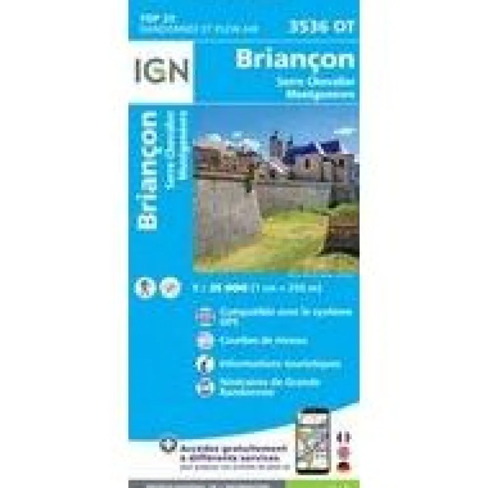 IGN Frankrijk|3536OT Briançion Serre-Chevalier Montgenèvre