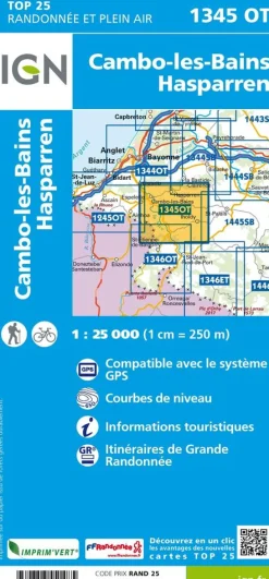 IGN Frankrijk|1345OT Cambo-les-Bains