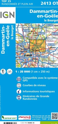 IGN Frankrijk|2413OT Dammartin-en-Goële