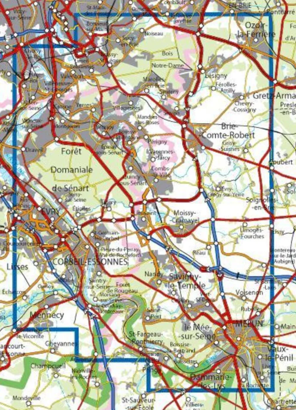 IGN Frankrijk|2415OT Evry Melun Forêt Sénart