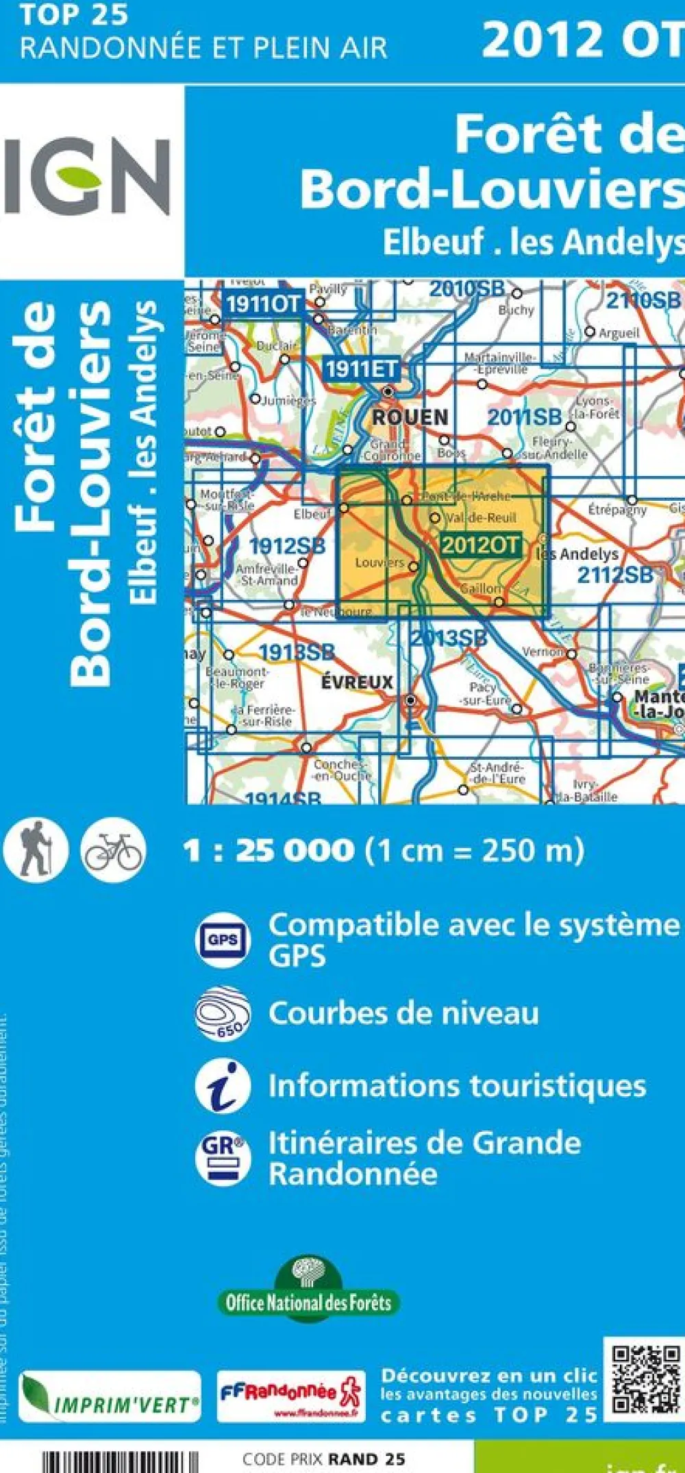 IGN Frankrijk|2012OT Forêt de Bord Louviers