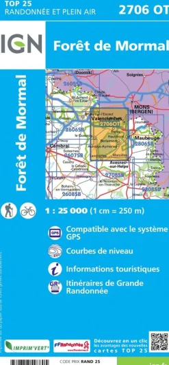 IGN Frankrijk|2706OT Forêt de Mormal