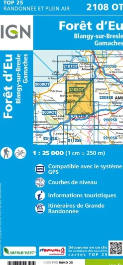 IGN Frankrijk|2108OT Forêt d'Eu