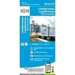 IGN Frankrijk|0516OT Landerneau Landisvisiau