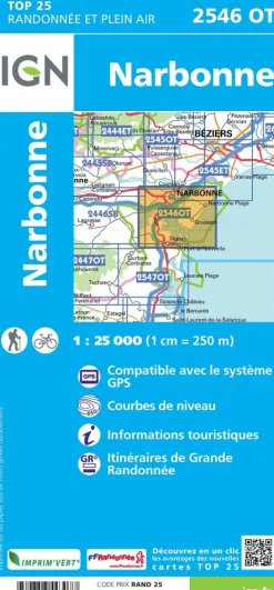 IGN Frankrijk|2546OT Narbonne