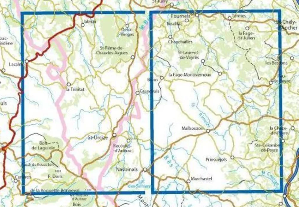 IGN Frankrijk|2537OT Nasbinals Monts d'Aubrac