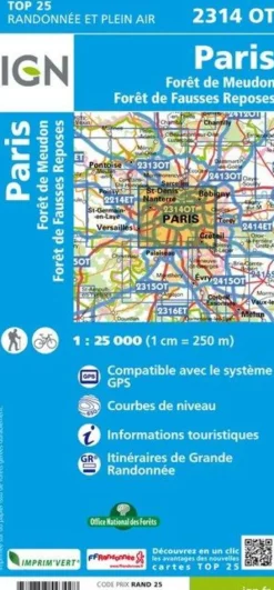 IGN Frankrijk|2314OT Paris Forêts de Meudon et